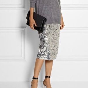 J Crew Sequin Pencil skirt